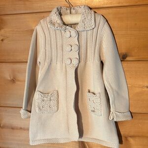 Mayoral Chic Toddler 100% cotton Knit Sweater Dress size 2T Winter Fall Holiday